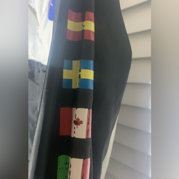 NASA Adult Medium Chemistry Size S Flags 1980 Spacelab Lightweight Hoodie Jacket - Picture 7 of 10